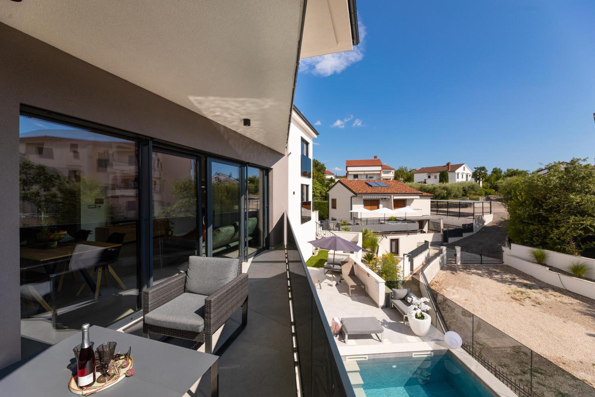 Villa Aurea Apartments Malinska De Luxe Buitenkant foto